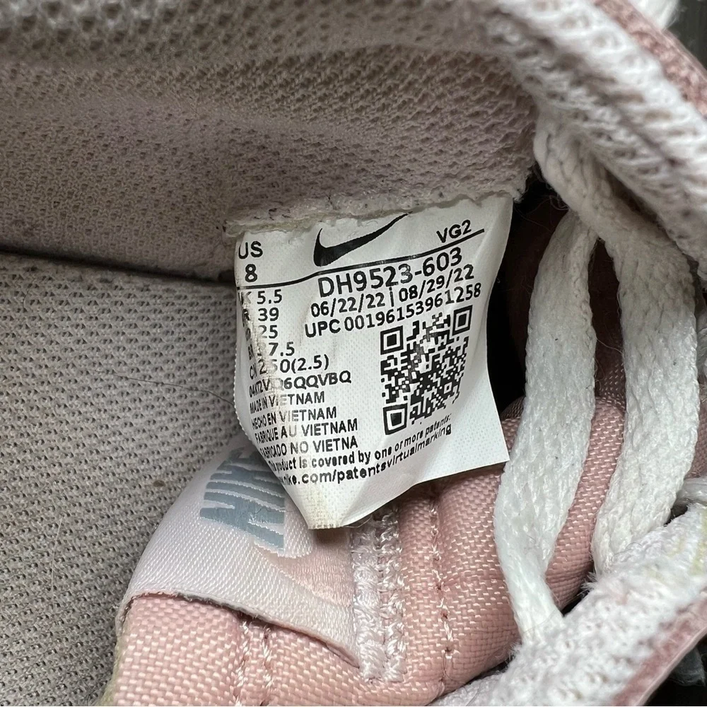 Nike Waffle Debut Pink Oxford Wolf Gray Pearl Pink White Womens Size 8